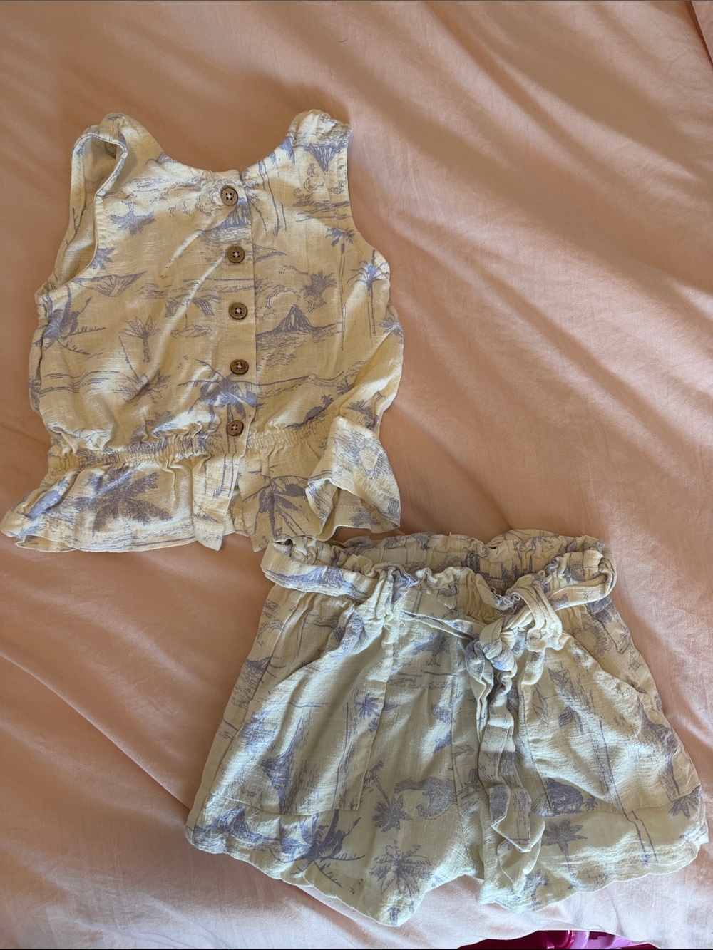 Jessica Simpson 2 piece vacation matching set for toddler girl